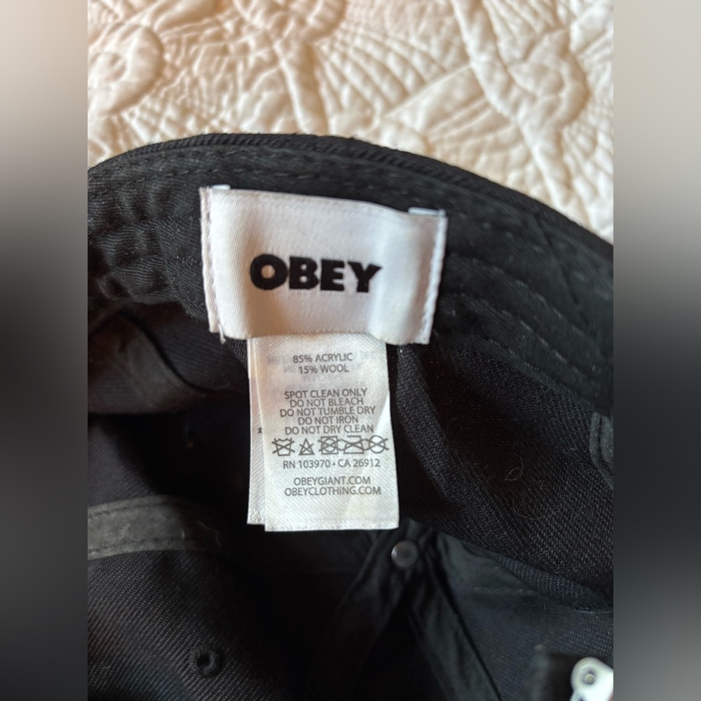 OBEY wool blend baseball hat - Picture 2 of 3